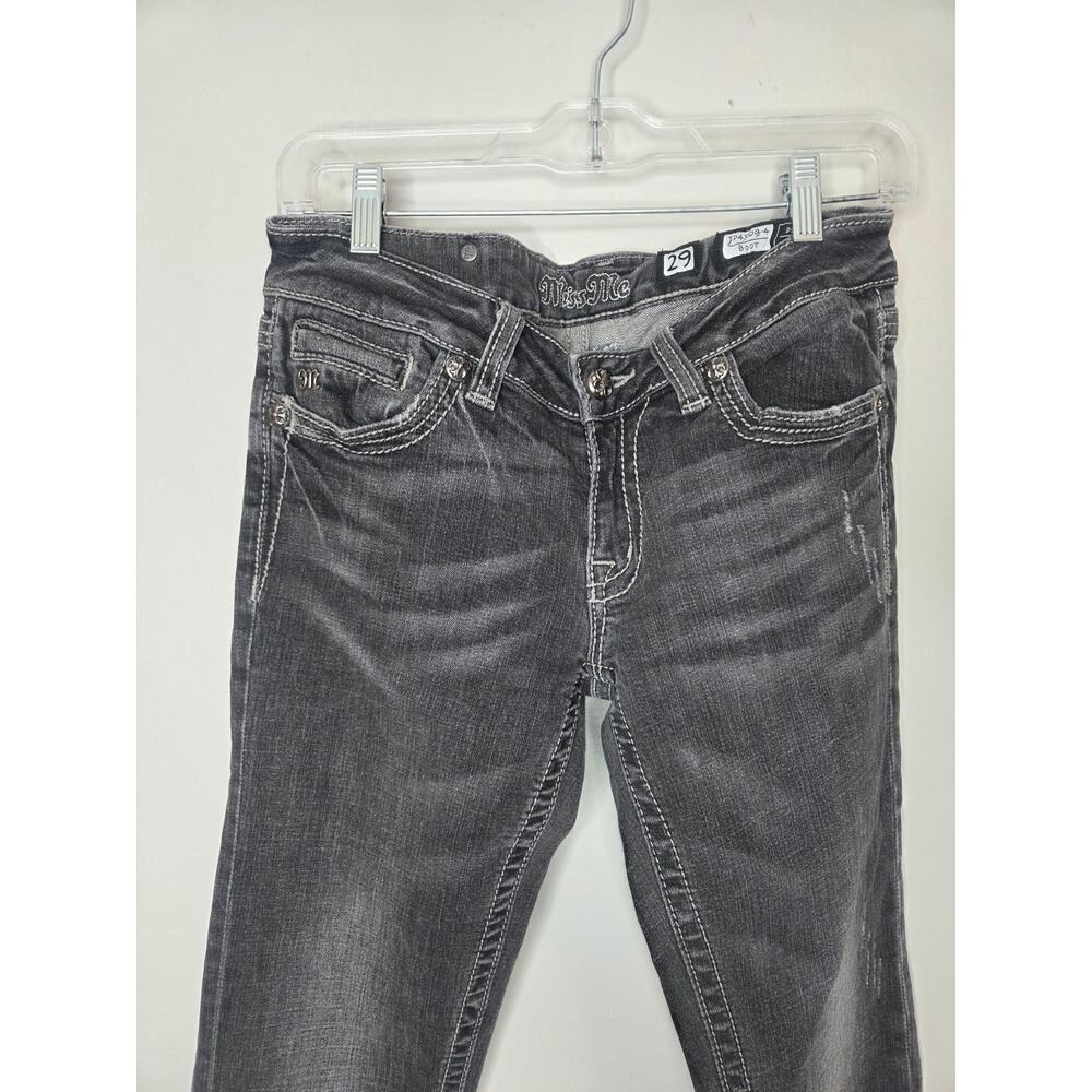 Miss Me Women’s Size 29 Black Bootcut Denim Jeans JP4369‑4 Embellished Pockets